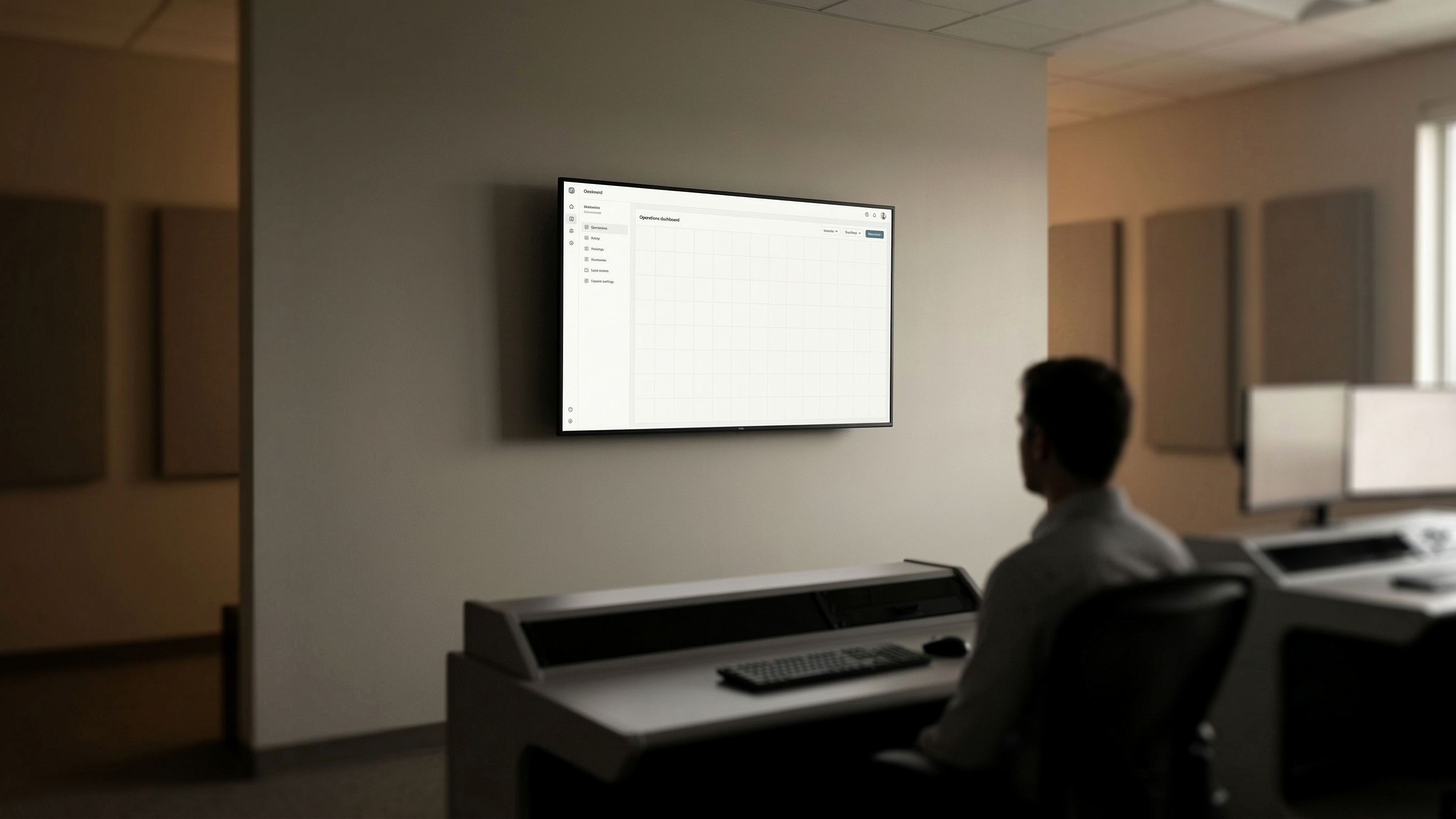 Operations control room scene